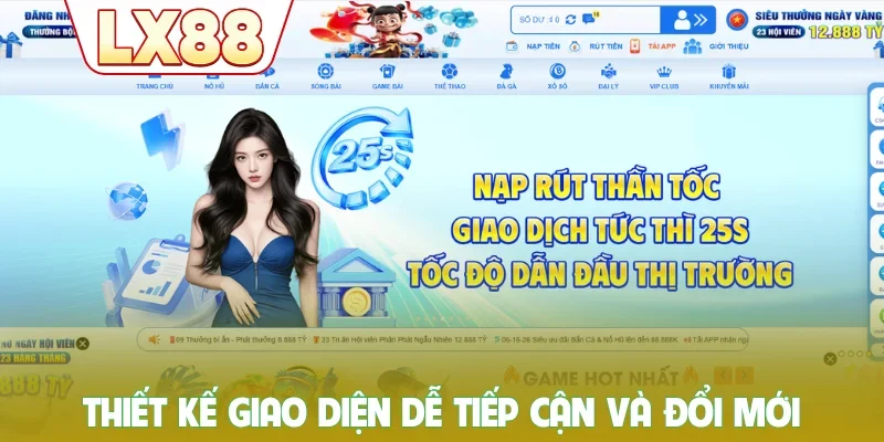 Thiết kế giao diện dễ tiếp cận và đổi mới