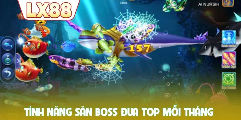 Tính năng săn boss đua top mỗi tháng